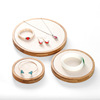 Organic jewelry, handle, bracelet, fashionable props, round set, stand, simple and elegant design, 3 piece set