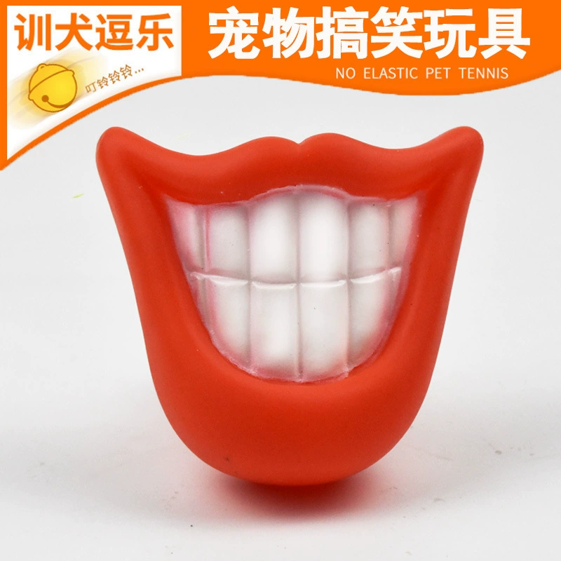 Собака пылающая губы собаки Красной игрушки винила любимца игрушки губы собаки смешной вокальной смешные