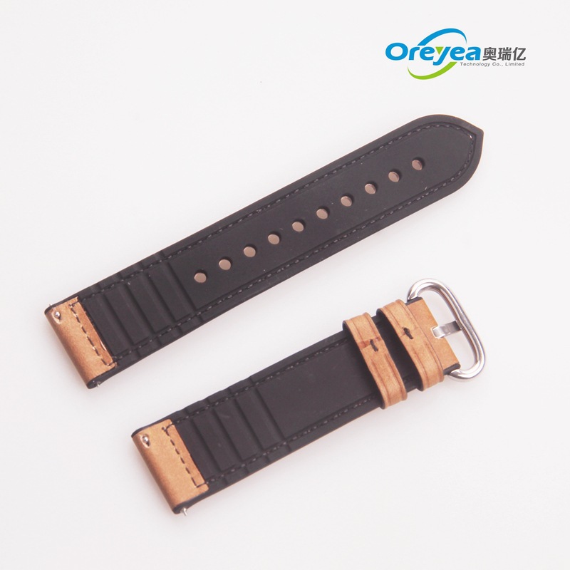 适用华米AMAZFIT一代手表表带 华米2代硅胶表带贴真皮华米2S表带