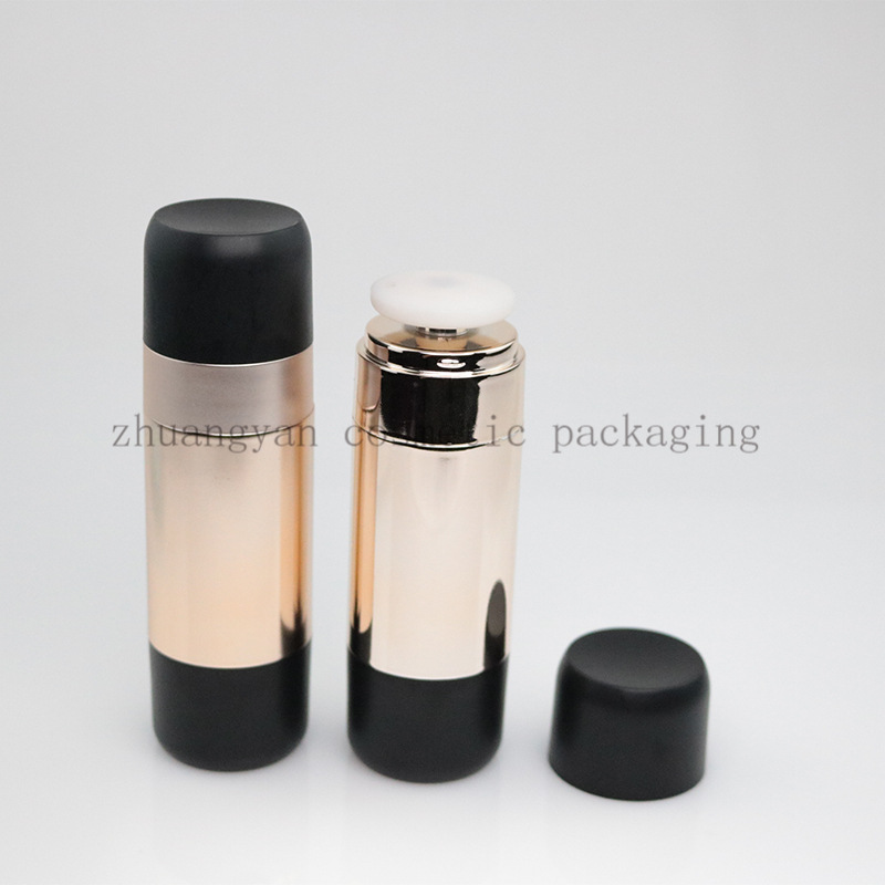 圆形旋转气垫粉底液cc霜棒25ml包材30g电商热卖滚轮式可拆卸海绵