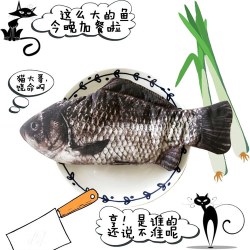 Creative Stationery Simulation Carp Pen Bag, Zero Wallet, Salted Fish Pen Case, Fish Shaped Stationery Storage Bag, Pencil Box for Wholesale
