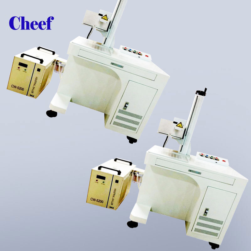 静态台式紫外3w带水箱冷却激光打码机打印生产日期logo图案