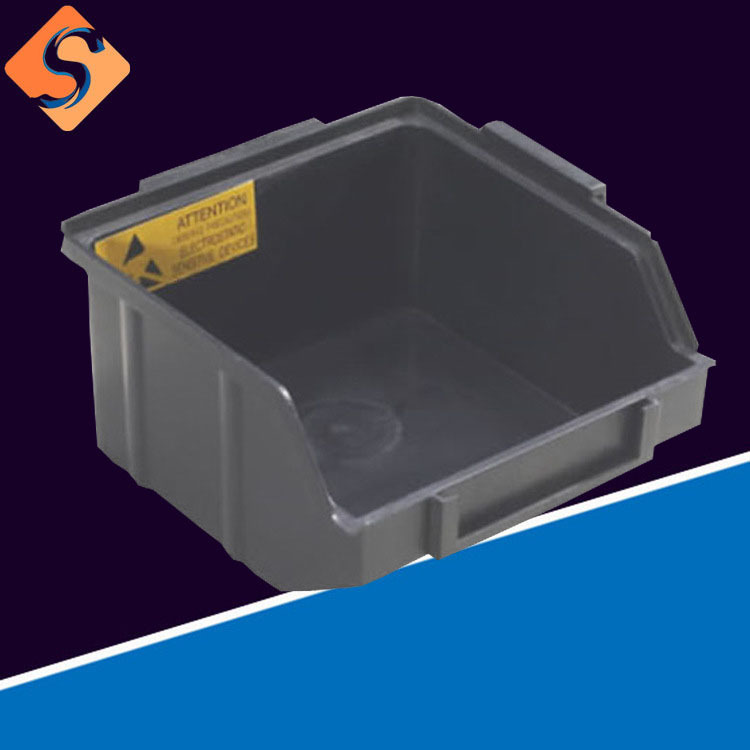 Manufactor Direct selling high quality durable No.1 Plastic Anti-static Hanging type Oblique Component box Anti-static Parts Box