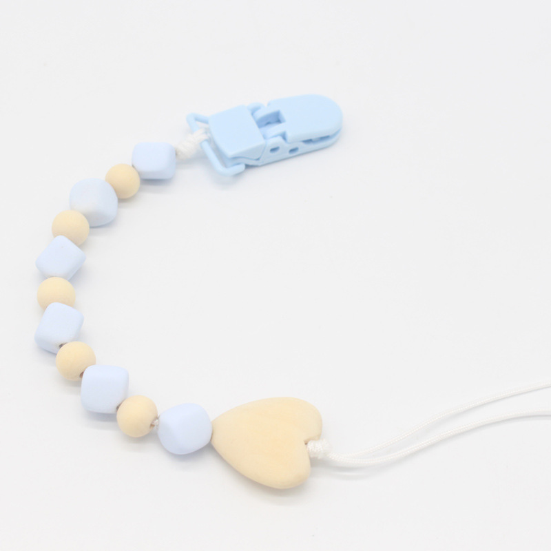 Europeo y americano nuevo bebé chupete cadena mordedor anti-gota chupete clip niños molar anti-perdido cadena Amazon