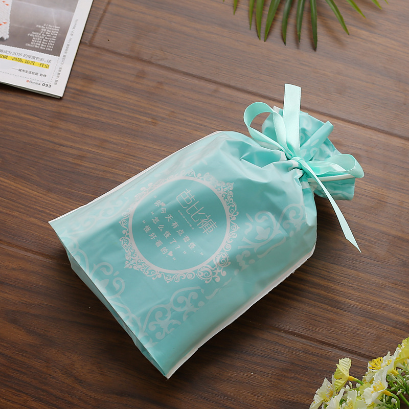 厂家定制束口袋穿绳袋高档礼品饰品包装pe材质可定制logo印刷批发|ms