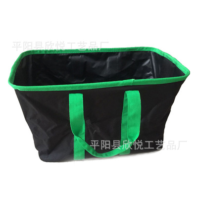 TV新款折叠环保购物篮 超市购物伸缩袋 牛津布便携式提菜器|ms