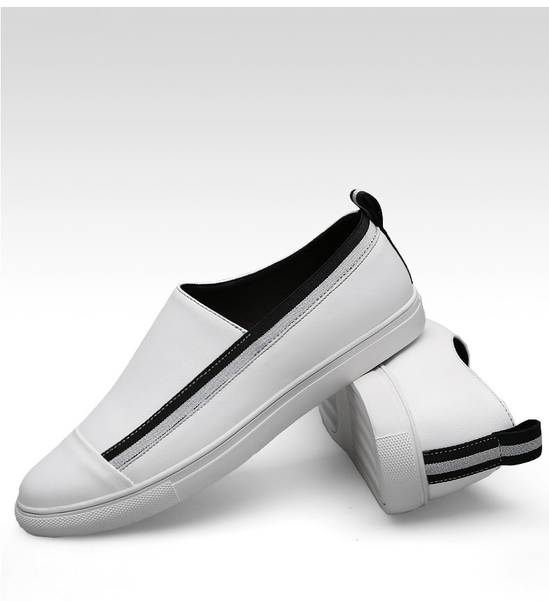 Chaussures pour hommes Été Nouvelles chaussures en cuir de vache pour hommes Chaussures décontractées à la mode coréenne Chaussures grande taille_voghion.com