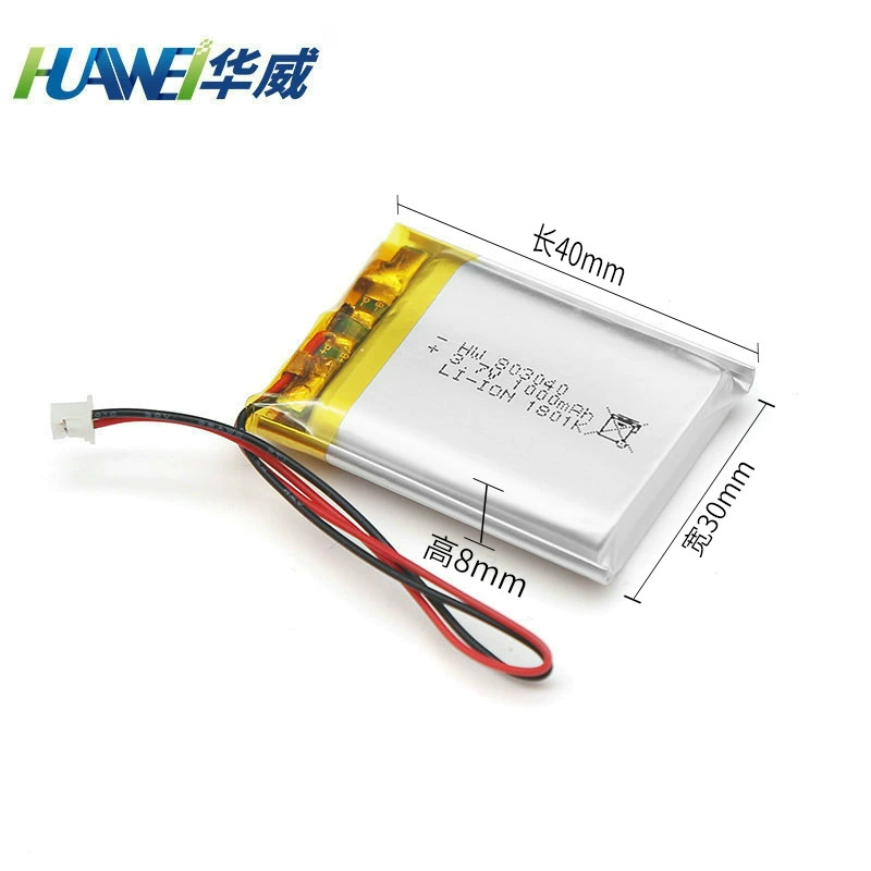 803040 1000mAh мягкий пакет полимерный аккумулятор для умных часов, литиевый аккумулятор для устройств, Bluetooth