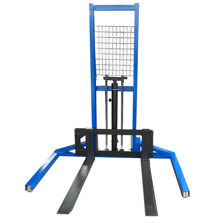 强达可做插腿龙门架加宽型堆高车 手动液压升高车 液压叉车