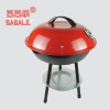 巴巴樂4-5人圓形小蘋果燒烤爐 便攜燒烤架 戶外 圓形木炭燒烤箱