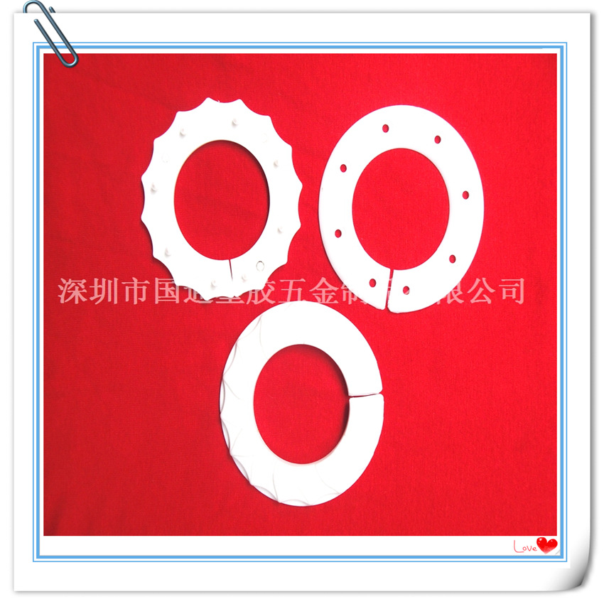 国通浴帘挂钩 浴帘环 浴帘钩子 O型钩全新材料