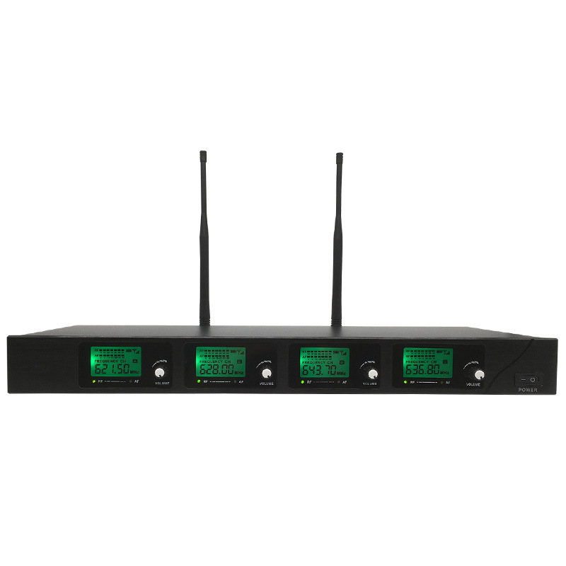 En stock MICRÓFONO INALÁMBRICO arrastrar cuatro condensador de mano cabeza desgaste Conferencia corbata clip segmento u rendimiento del micrófono suministro transfronterizo