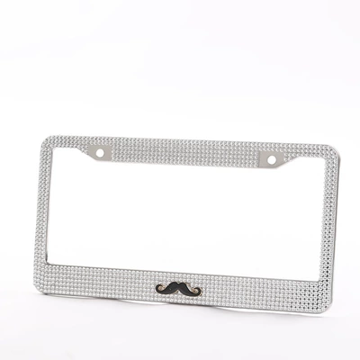 in stock supply curved beard diamond License plate holder/license plate holder - blackbeard