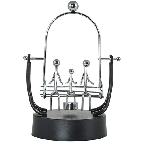 Couple swing metal perpetual motion instrument swinger Scientific experiment Newton energy ornament Science and education model gift