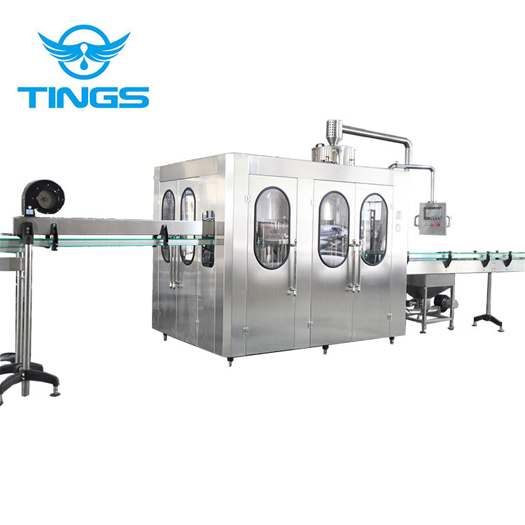 源头工厂销售瓶装水生产线设备洗瓶罐装旋盖三合一全自动灌装设备