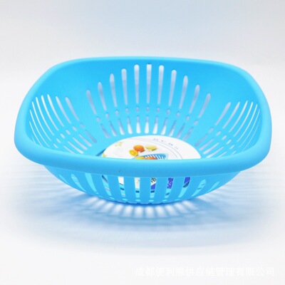 现货塑料沥水篮厨房洗果蔬控水盆子餐馆装食物筲箕碗筷篮定制批发|ms