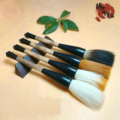 Brush wolf hair large size Dou brush large grab brush mixed hair Chinese painting calligraphy couplet practice use goat hair raised Dou large wholesale
