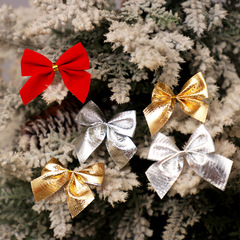 聖誕節裝飾用品聖誕樹掛飾 聖誕裝飾品掛件小蝴蝶結批發(12隻裝)