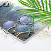 Anti -Blu -ray lens polygon irregular kick -off flat -light mirror women's tide pendant glasses rack myopia glasses frame