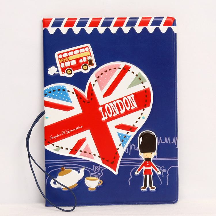 Unisex Cute Cartoon Pu Leather Passport Holders display picture 5