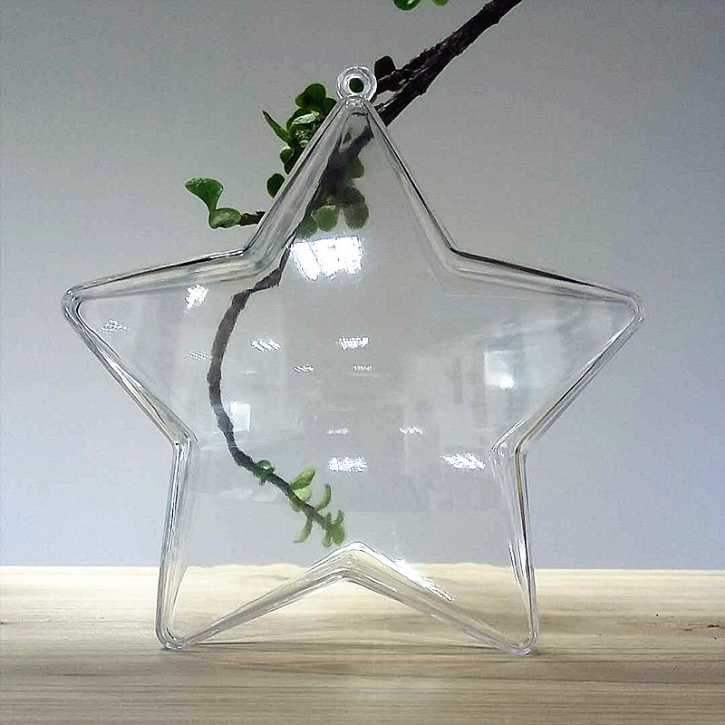 九江金嘉樂仕供應75mm至120mm五角星塑料盒透明 塑料包裝 水晶盒