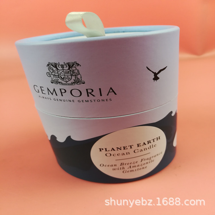 厂家定做 圆筒 铁盖罐 茶叶罐  牛皮纸罐