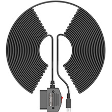 OBD降压线带开关 12V24V转5V稳压足1.5A行车记录仪停车监控降压线