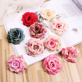 European-style simulation flower rose rose wedding flower wall background decoration accessories fake flower home floral materials