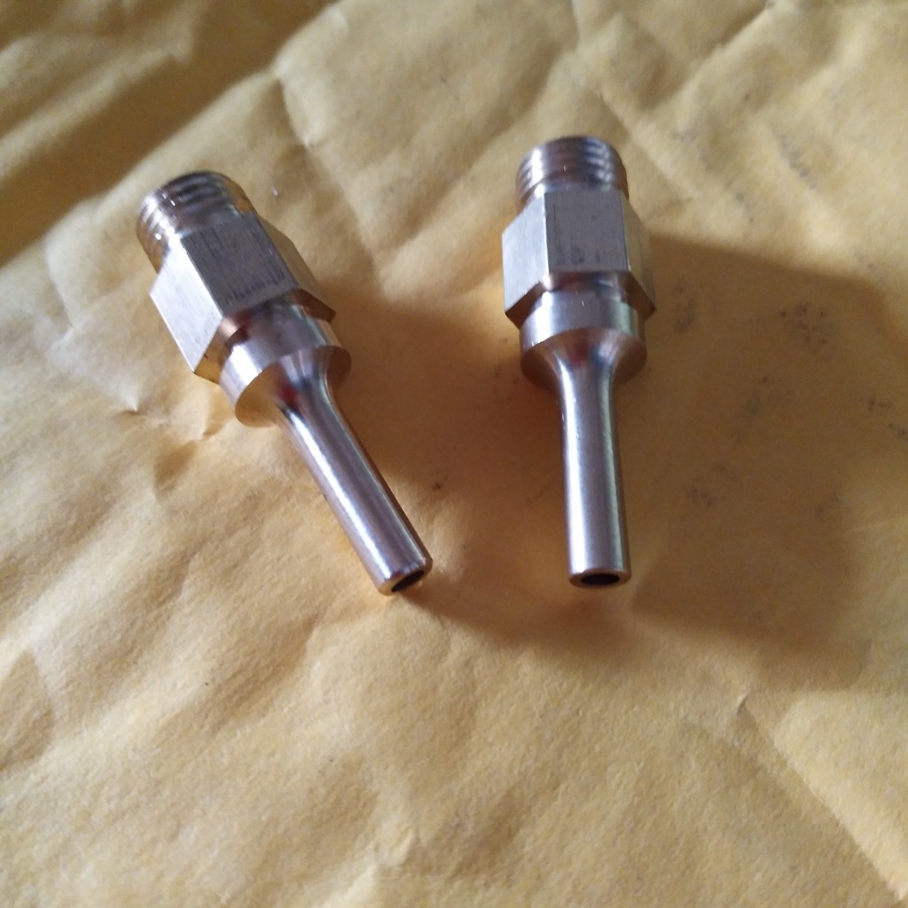 厂家供应六角12*42热熔胶枪嘴　铜枪嘴 量大价优