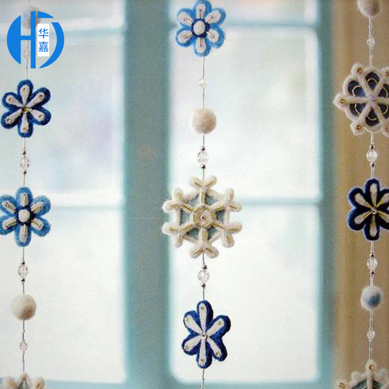 厂家直供定制创意时尚圣诞树毛毡挂件新款可爱圣诞装饰品毛毡挂件