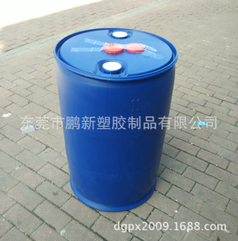 厂家生产加厚新料圆形200L升公斤kg小口塑料桶化工桶包装桶双环桶