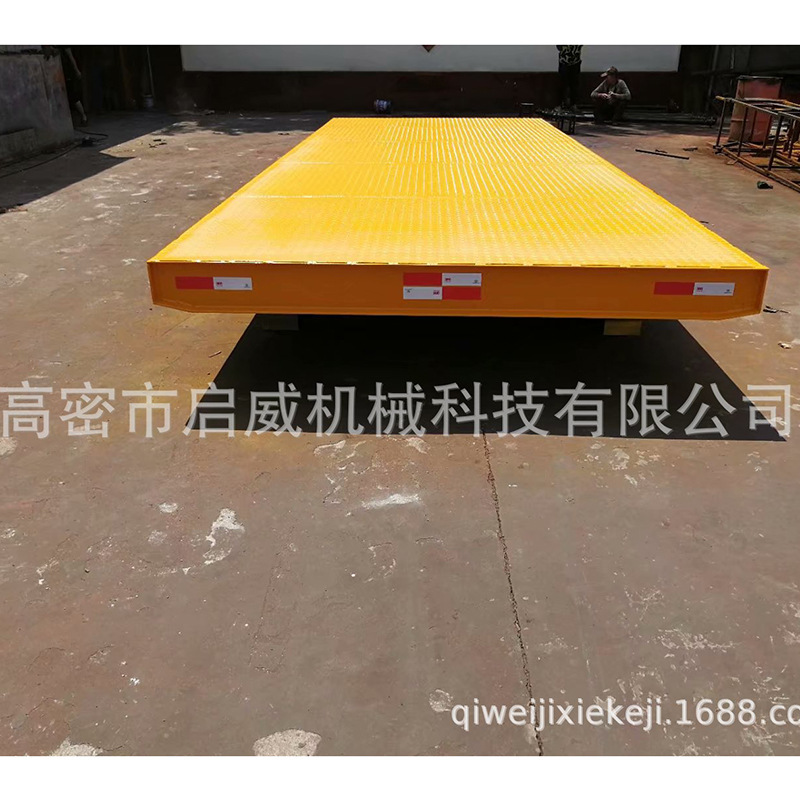 厂家直供   50吨平板拖车   左右浮动车桥设计     12条实心胎