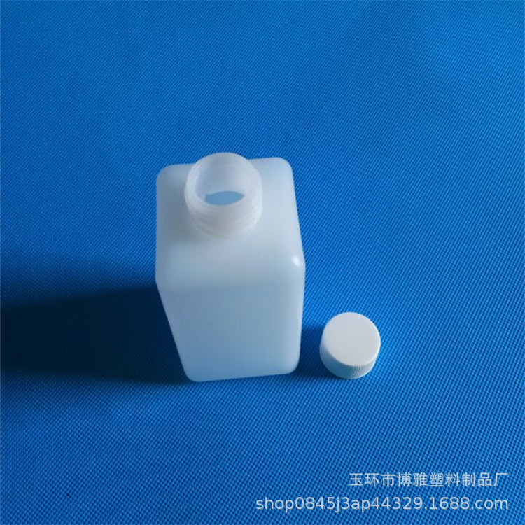 250ml平肩塑料方瓶 液体分装瓶 胶水瓶 HDPE塑料方瓶丝网印刷