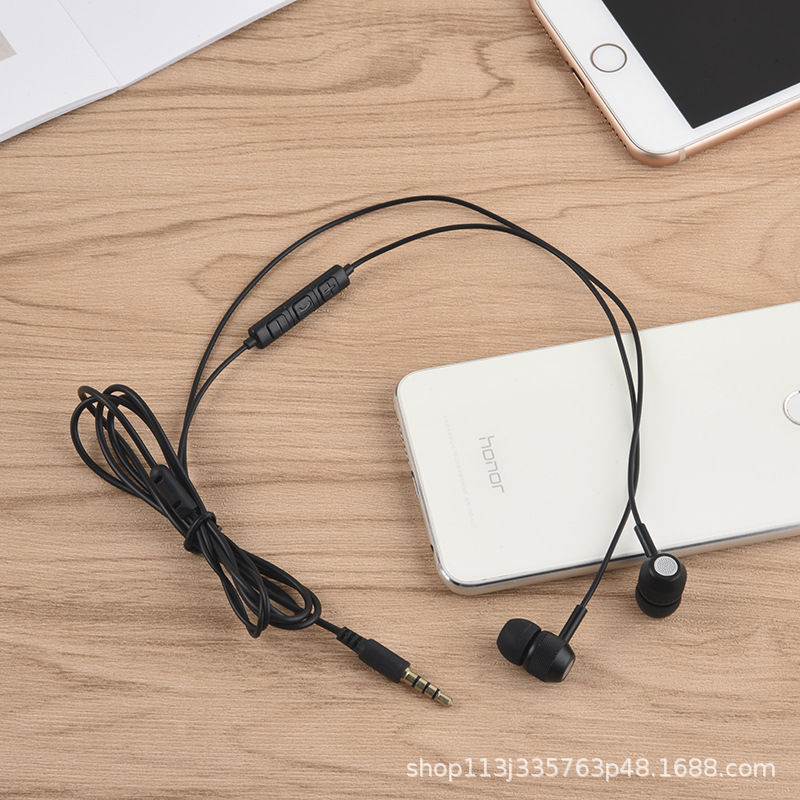 厂家订制金属耳机入耳式手机线控通用运动跑步适用于VIVO磁吸耳机|ru
