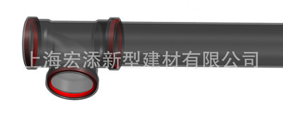 宏添供应hdpe卫生间排污管4米 6米同层静音排水系统