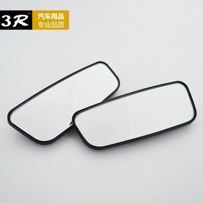 Rectangular rear view mirror, auxiliary adjustable equipment