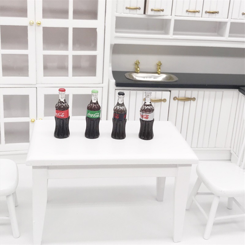 1: 12 Mini Dollhouse scene dollhouse resin Miniature re-ment  Coke pocket drink BJD With ornaments