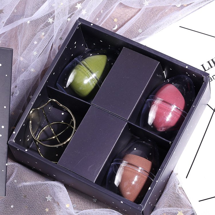 GUICAMI Beauty Do not eat gourd Powder puff Makeup sponge Cosmetics Storage rack combination suit