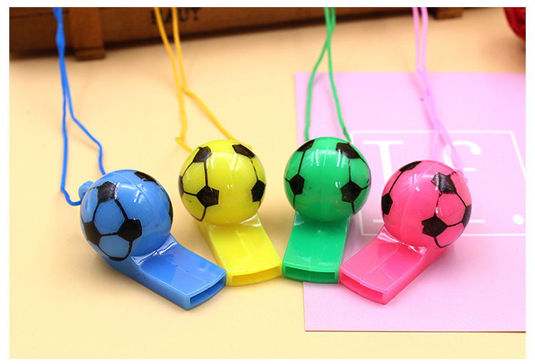Color Plastic Football Whistle Referee Whistle Game Supplies display picture 3