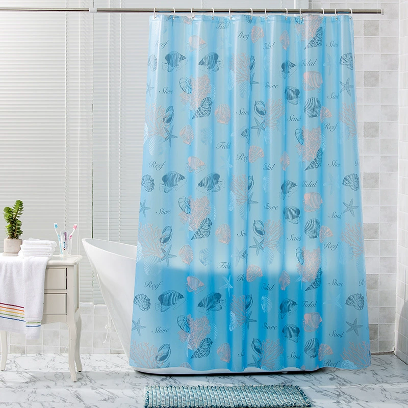 Занавеска для ванной комнаты EVA с открытым исходным кодом, неполиэфирная ткань для душа, водонепроницаемая занавеска для душа, настройка