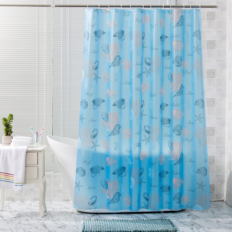 Open Source Supply EVA Bathroom Curtain Non-polyester Fouling Bath Cloth Waterproof Shower Curtain Customization