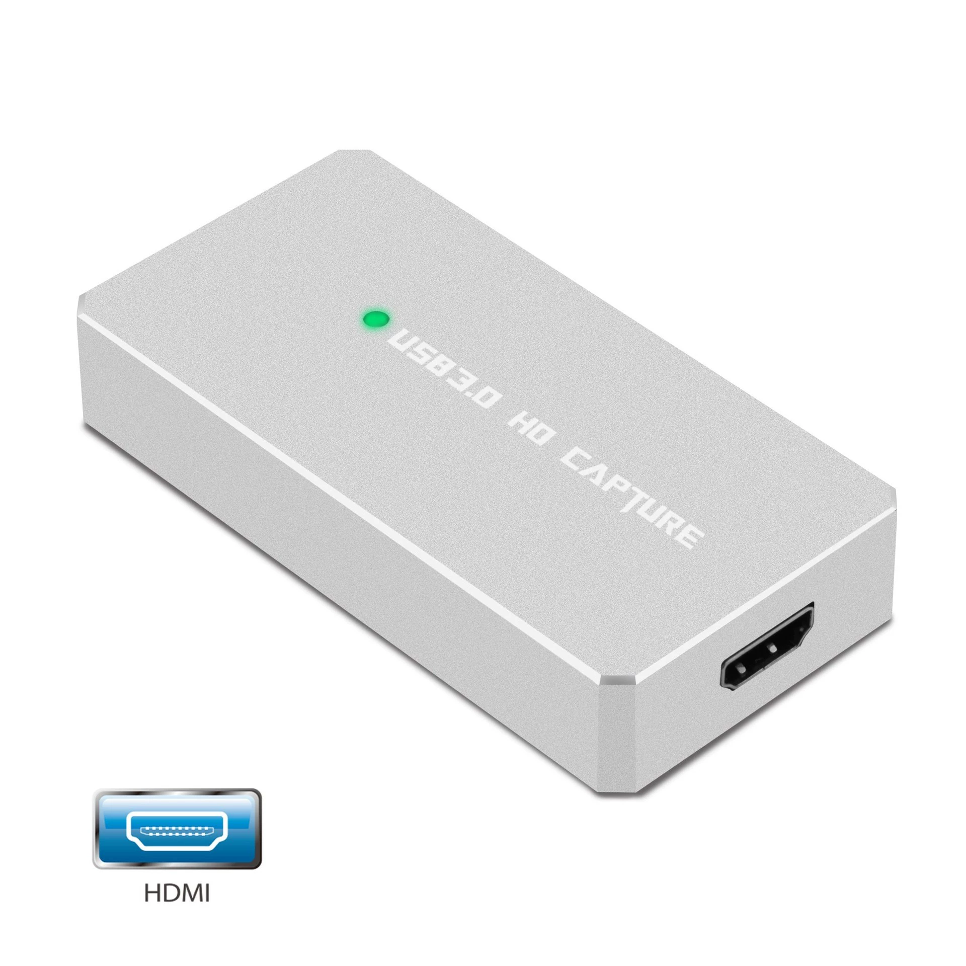 Хит продаж HDMI в USB3.0 карта захвата HD видео для стриминга, совместимость UVC, драйвер не требуется