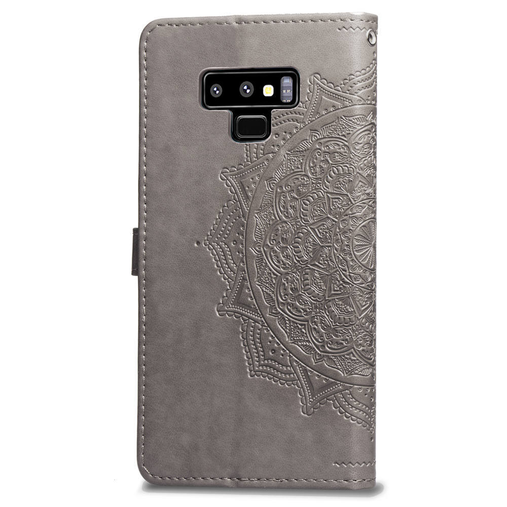Mandala Embossed Leather Wallet Phone Case For Iphone 16_voghion.com