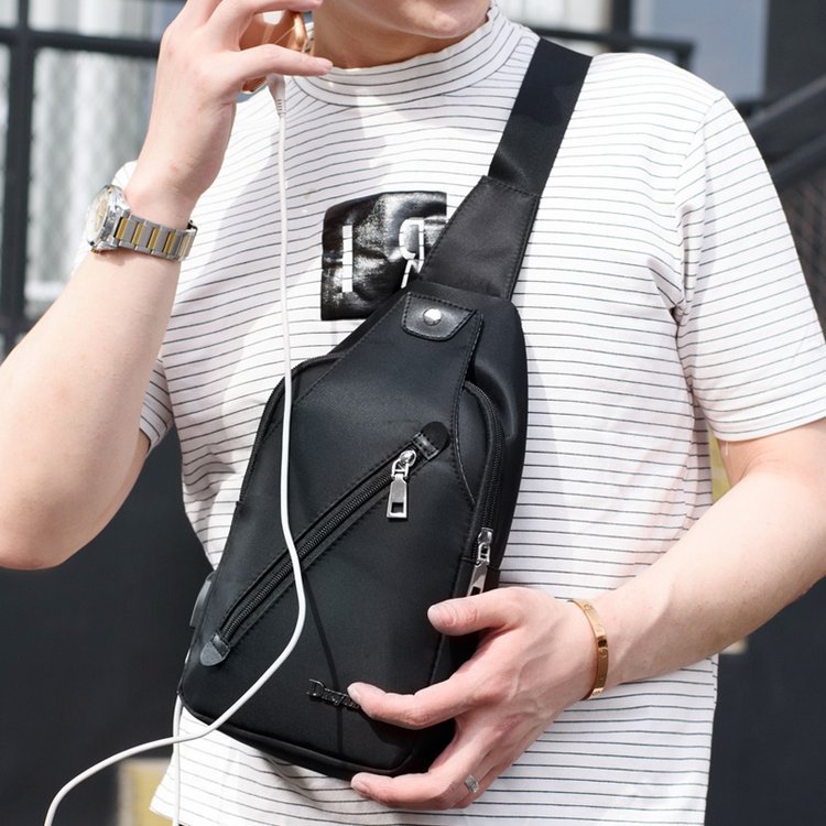 2019新款創意男士胸包 外貿戶外迷彩多功能斜挎包 可定制男士胸包