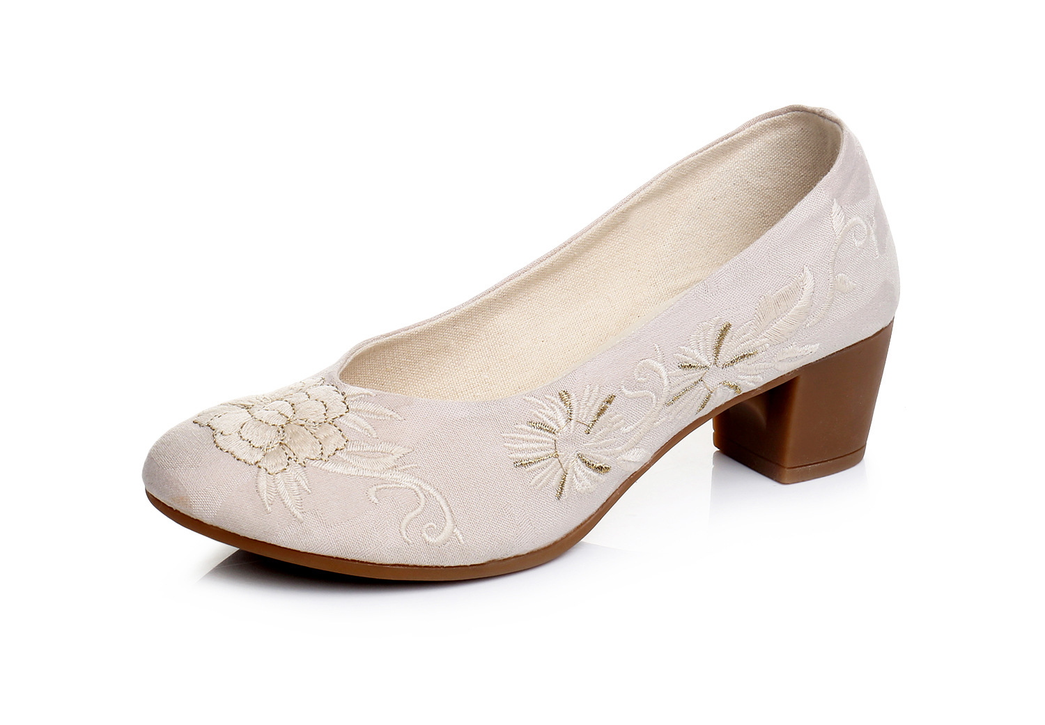 Mocassins femme en coton - Ref 3440432 Image 5