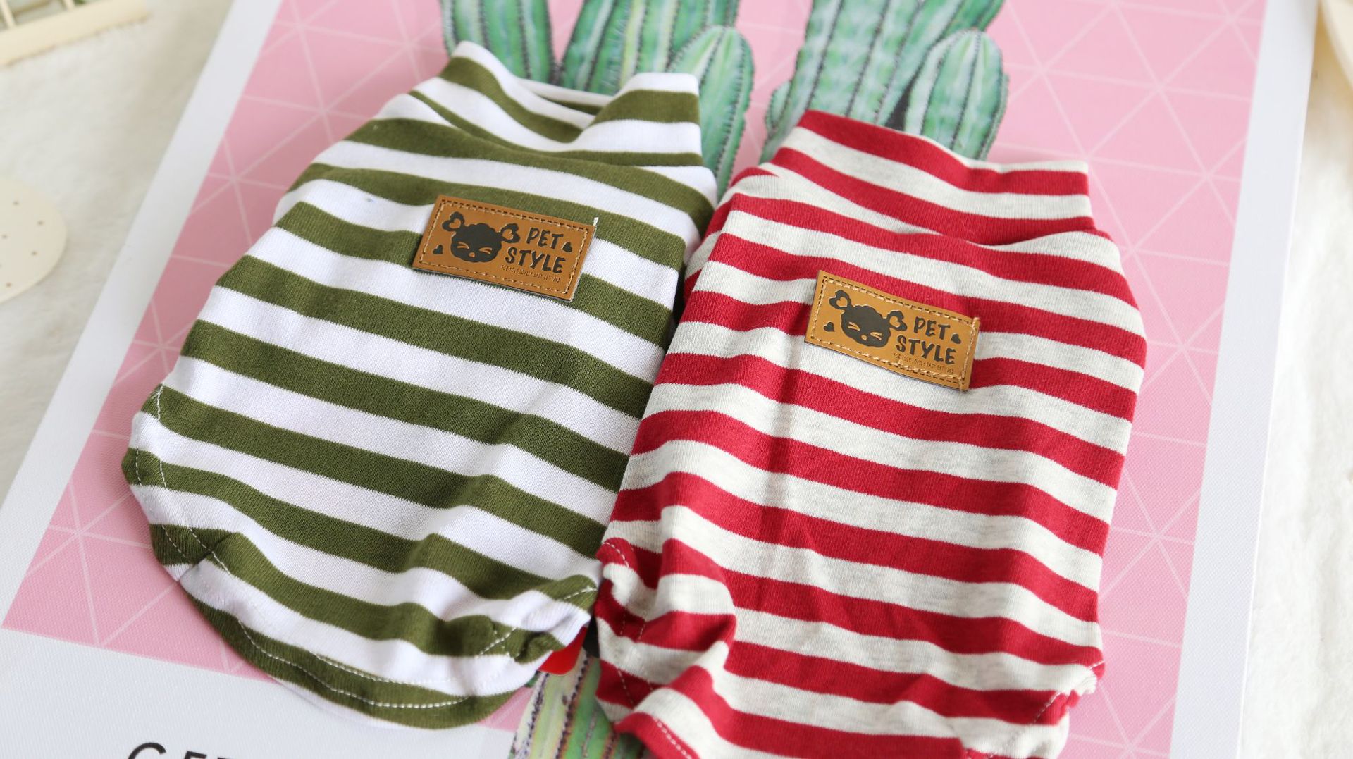 七色宽条纹打底衫