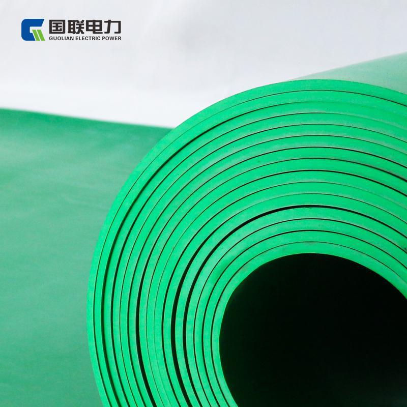 国联电力3/5/6/8/10/12mm绝缘胶板橡胶垫地皮黑色配电室专用 5KV|ms