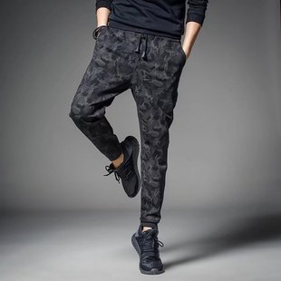 Autumn Camouflage Pants Men's Harlan Pants Small Leg Sports Pants Men's Casual Long Pants Sweatpants Korean-style Neck-up Fashionable Class Clothes