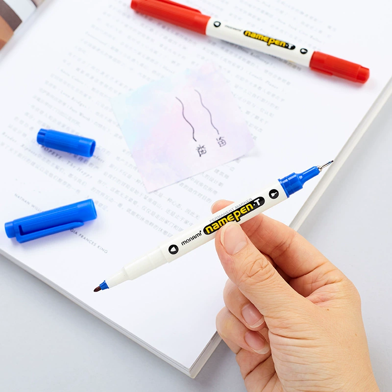 Monami Korean Namepen.t Muna Mo Nami Pen Pen Pen Pen Двойной наконечник сигнатура ручки