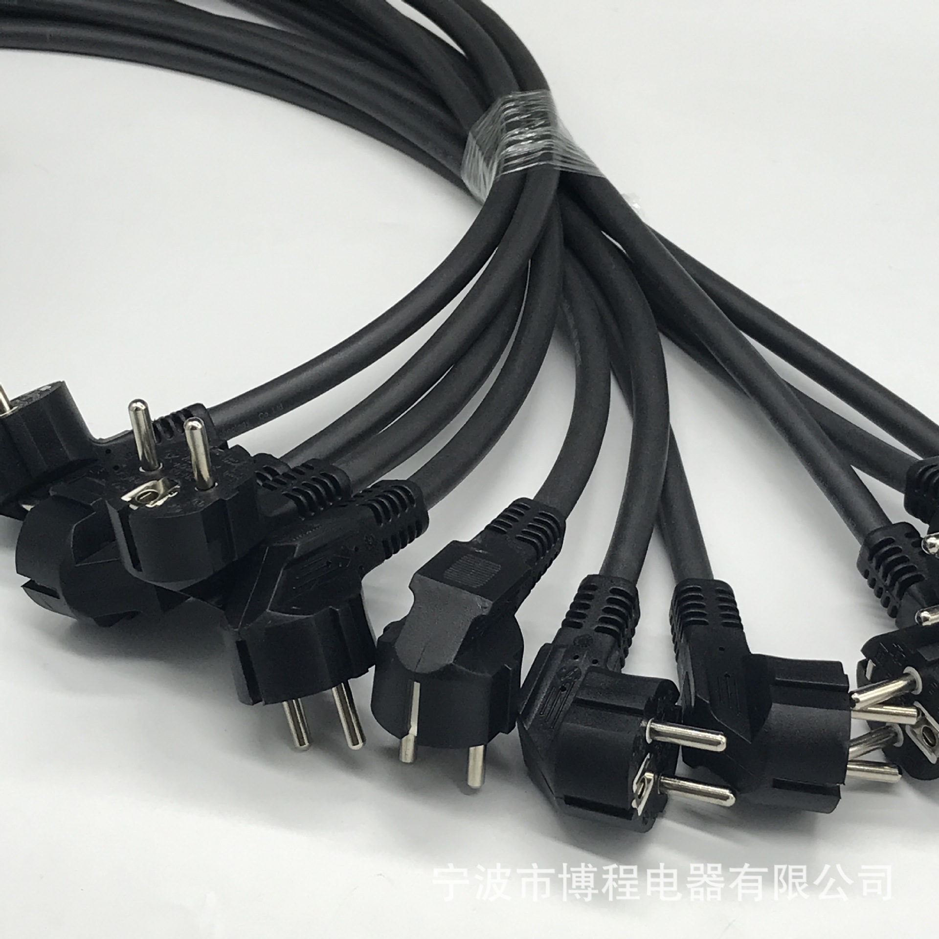 欧式插头电源线欧规三芯插头电源线 欧标电源线AC插头韩国 电源线